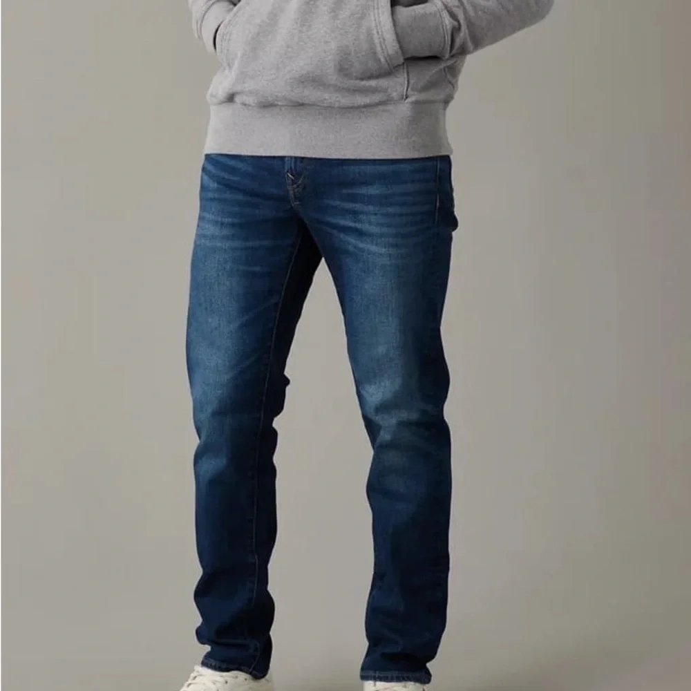 American Eagle Outfitters Dark Blue Straight Jeans